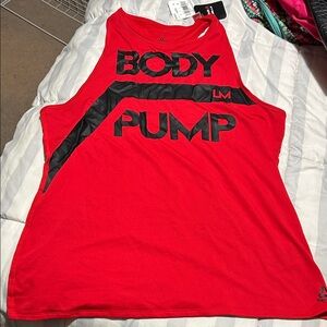 Reebok Red Men's Swim Tank